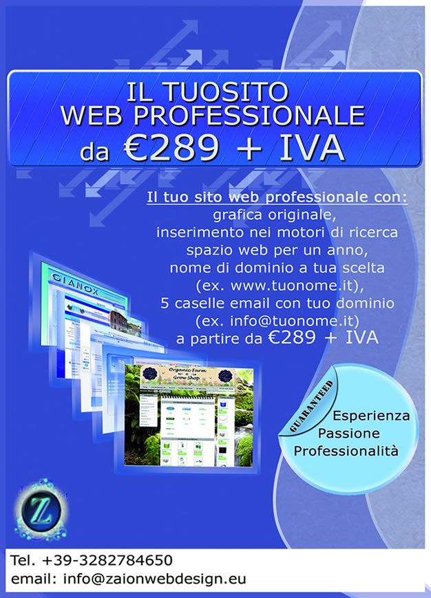 Zaion realizzazione siti web Livorno e promozione siti Internet in Italia 